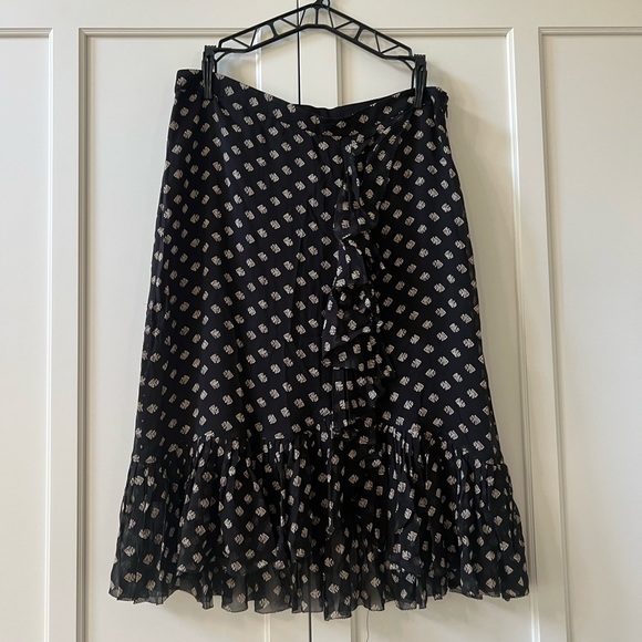 Tory Burch Black Kingfish Indie Skirt - Picture 2 of 6